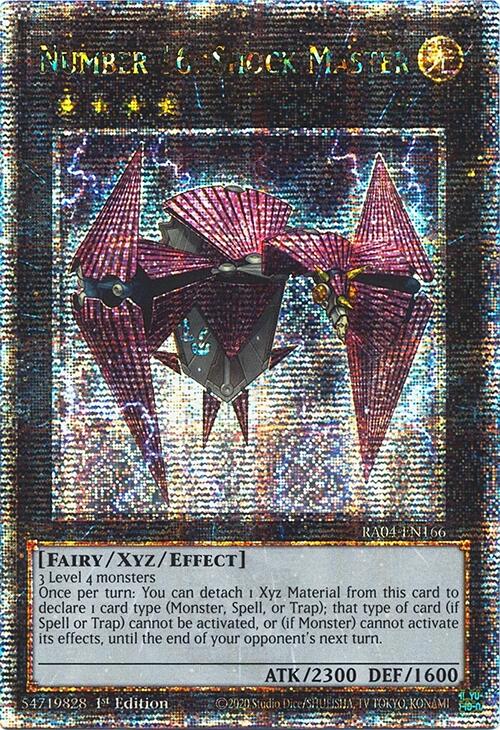 Number 16: Shock Master [RA04-EN166] Quarter Century Secret Rare | Fandemonia Ltd