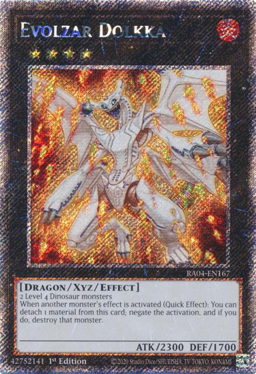 Evolzar Dolkka [RA04-EN167] Platinum Secret Rare | Fandemonia Ltd