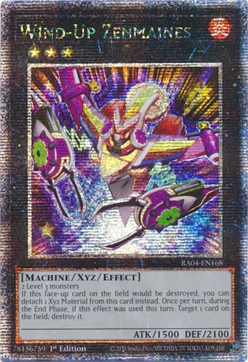 Wind-Up Zenmaines [RA04-EN168] Quarter Century Secret Rare | Fandemonia Ltd