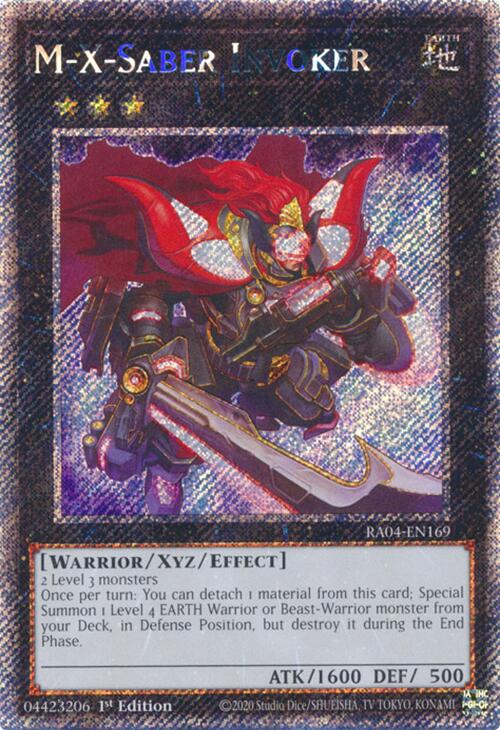 M-X-Saber Invoker [RA04-EN169] Platinum Secret Rare | Fandemonia Ltd