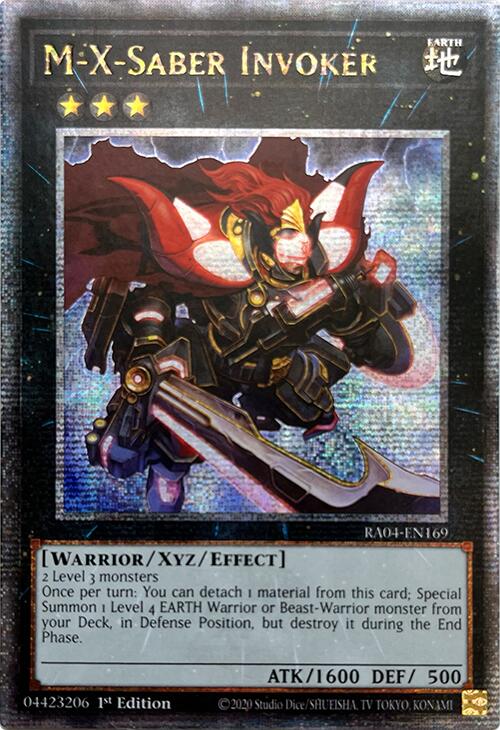 M-X-Saber Invoker [RA04-EN169] Quarter Century Secret Rare | Fandemonia Ltd