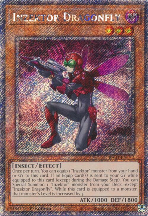 Inzektor Dragonfly [RA04-EN172] Platinum Secret Rare | Fandemonia Ltd