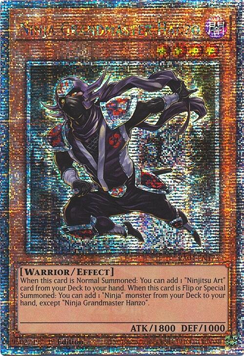 Ninja Grandmaster Hanzo [RA04-EN173] Quarter Century Secret Rare | Fandemonia Ltd