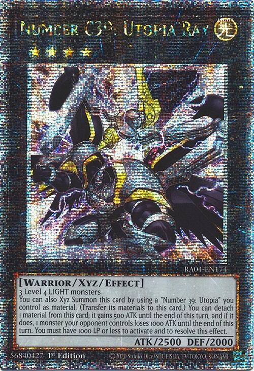 Number C39: Utopia Ray [RA04-EN174] Quarter Century Secret Rare | Fandemonia Ltd