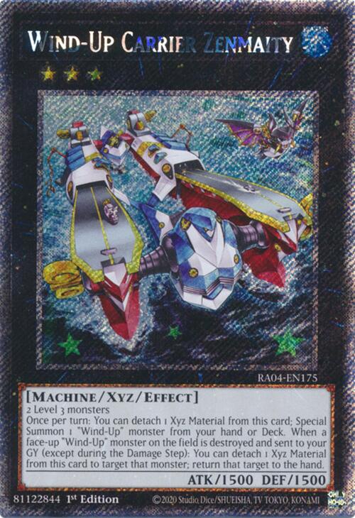 Wind-Up Carrier Zenmaity [RA04-EN175] Platinum Secret Rare | Fandemonia Ltd