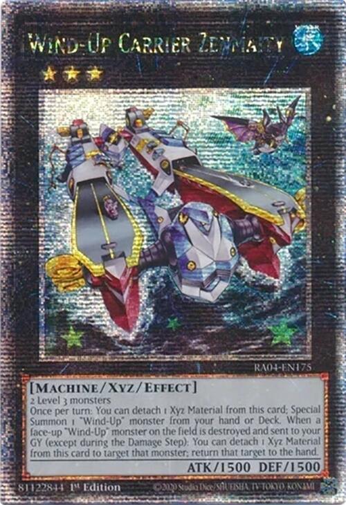 Wind-Up Carrier Zenmaity [RA04-EN175] Quarter Century Secret Rare | Fandemonia Ltd