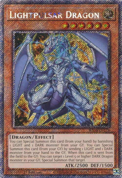 Lightpulsar Dragon [RA04-EN176] Platinum Secret Rare | Fandemonia Ltd