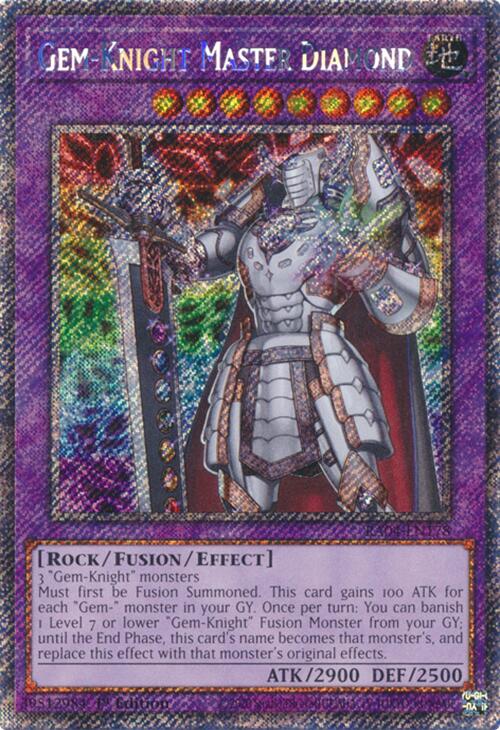Gem-Knight Master Diamond [RA04-EN178] Platinum Secret Rare | Fandemonia Ltd