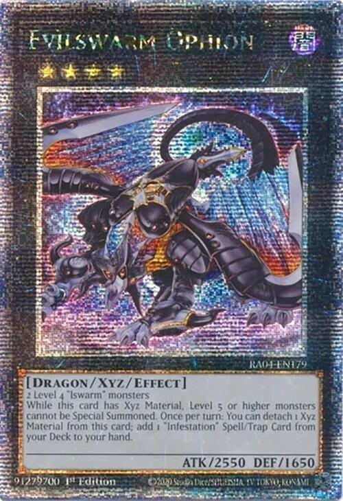Evilswarm Ophion [RA04-EN179] Quarter Century Secret Rare | Fandemonia Ltd