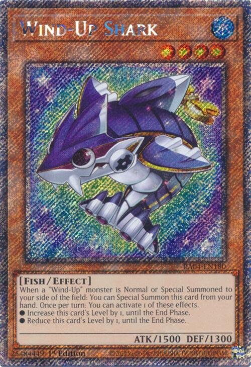 Wind-Up Shark [RA04-EN180] Platinum Secret Rare | Fandemonia Ltd