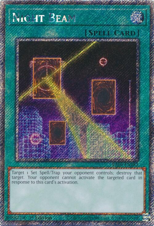 Night Beam [RA04-EN182] Platinum Secret Rare | Fandemonia Ltd