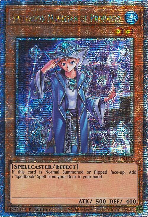 Spellbook Magician of Prophecy [RA04-EN183] Quarter Century Secret Rare | Fandemonia Ltd