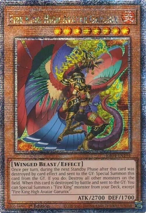 Fire King High Avatar Garunix [RA04-EN194] Quarter Century Secret Rare | Fandemonia Ltd