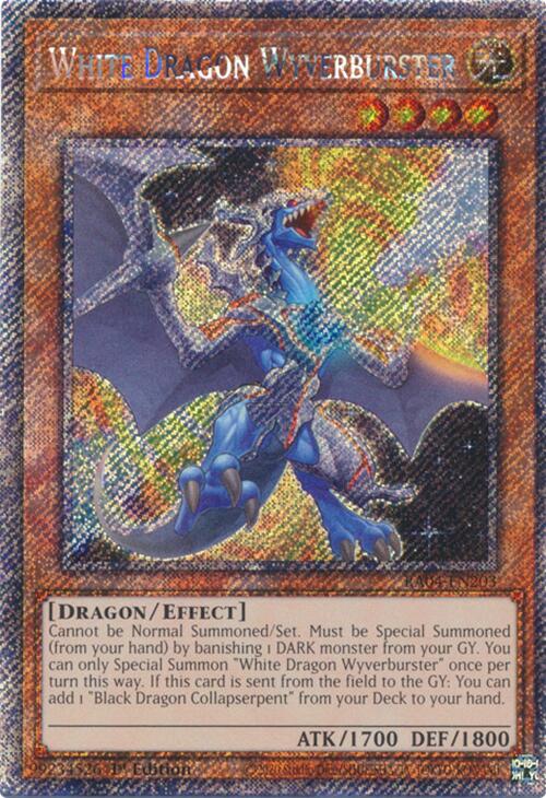 White Dragon Wyverburster [RA04-EN203] Platinum Secret Rare | Fandemonia Ltd
