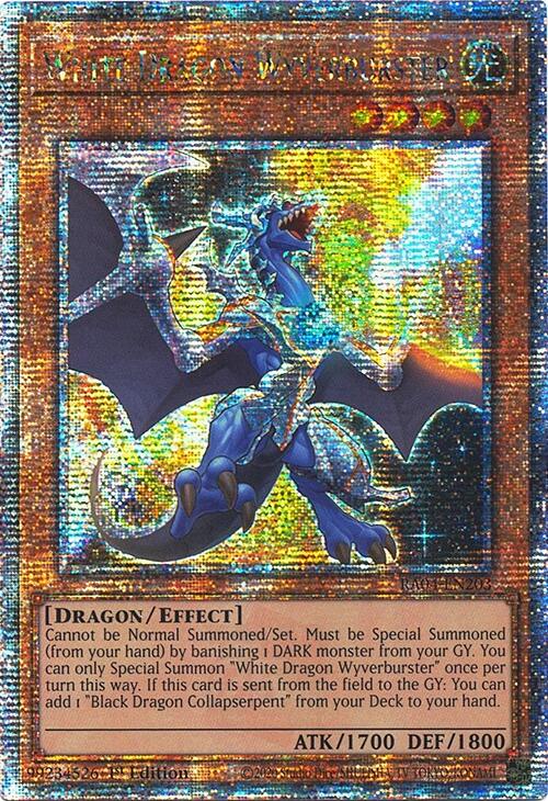 White Dragon Wyverburster [RA04-EN203] Quarter Century Secret Rare | Fandemonia Ltd