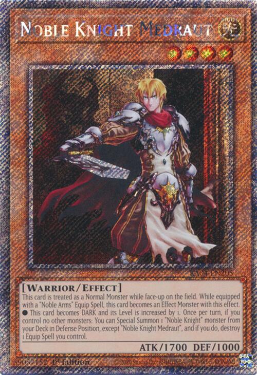 Noble Knight Medraut [RA04-EN205] Platinum Secret Rare | Fandemonia Ltd
