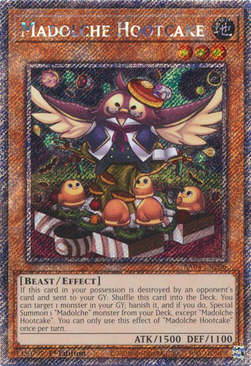 Madolche Hootcake [RA04-EN206] Platinum Secret Rare | Fandemonia Ltd