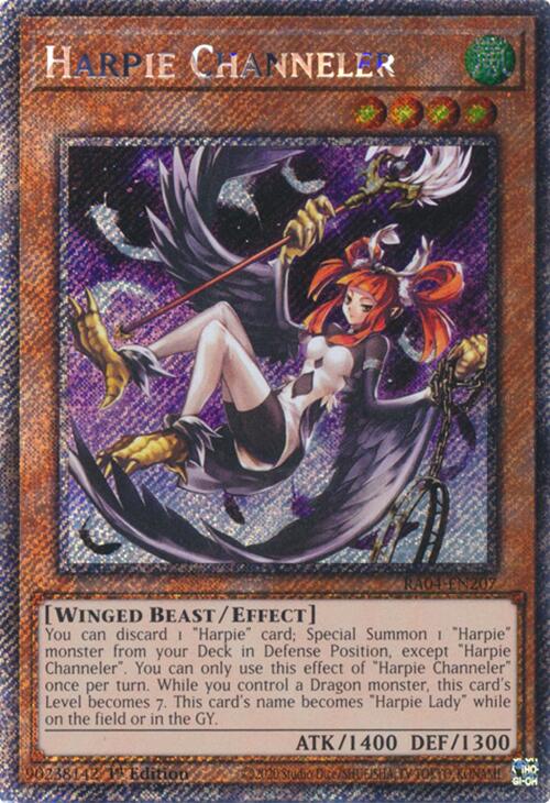 Harpie Channeler [RA04-EN207] Platinum Secret Rare | Fandemonia Ltd