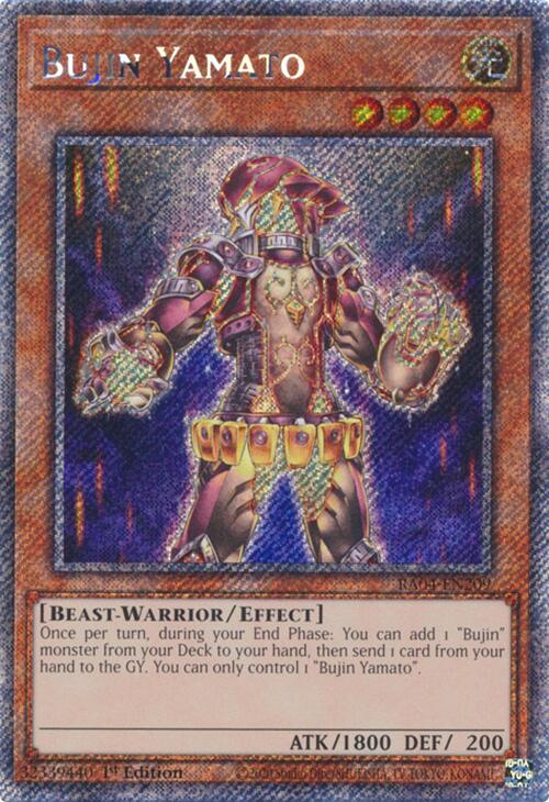 Bujin Yamato [RA04-EN209] Platinum Secret Rare | Fandemonia Ltd