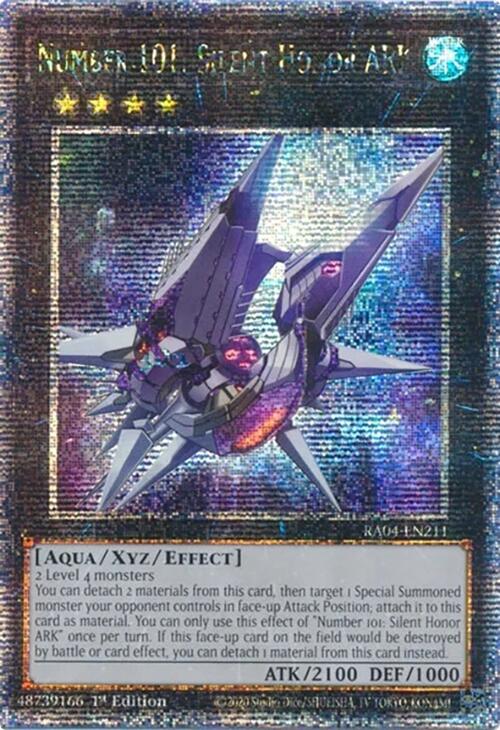 Number 101: Silent Honor ARK [RA04-EN211] Quarter Century Secret Rare | Fandemonia Ltd