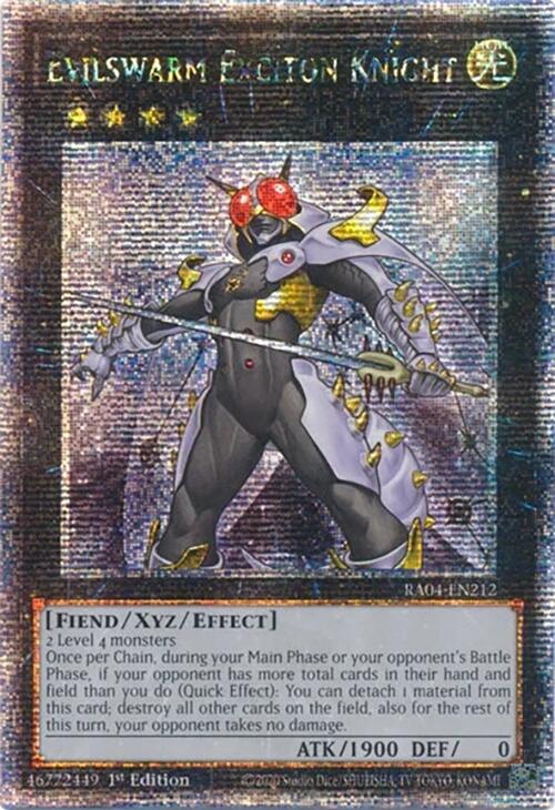 Evilswarm Exciton Knight [RA04-EN212] Quarter Century Secret Rare | Fandemonia Ltd