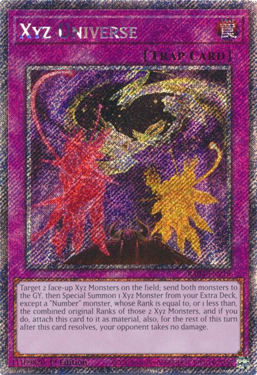 Xyz Universe [RA04-EN218] Platinum Secret Rare | Fandemonia Ltd
