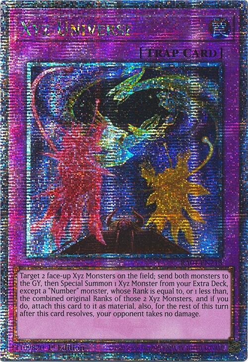 Xyz Universe [RA04-EN218] Quarter Century Secret Rare | Fandemonia Ltd