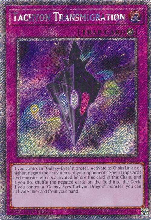 Tachyon Transmigration [RA04-EN220] Platinum Secret Rare | Fandemonia Ltd