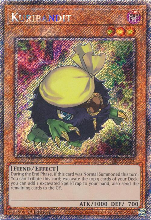 Kuribandit [RA04-EN221] Platinum Secret Rare | Fandemonia Ltd