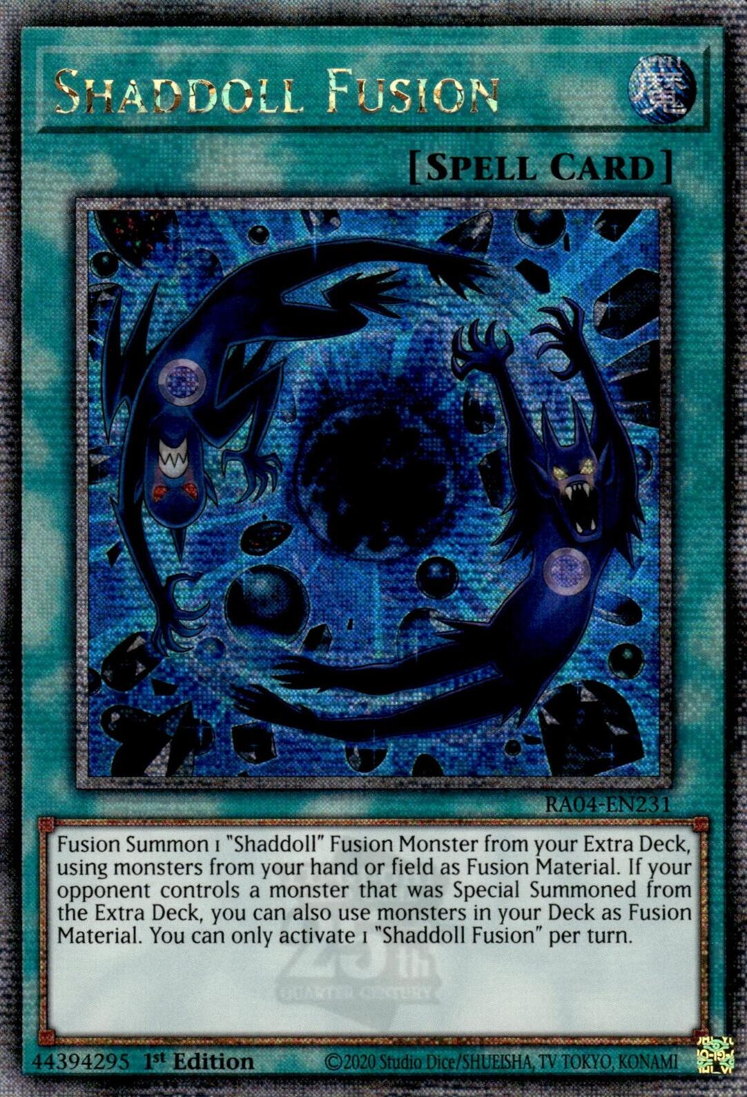 Shaddoll Fusion [RA04-EN231] Quarter Century Secret Rare | Fandemonia Ltd