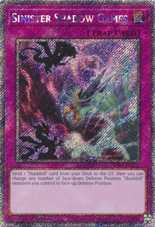 Sinister Shadow Games [RA04-EN232] Platinum Secret Rare | Fandemonia Ltd