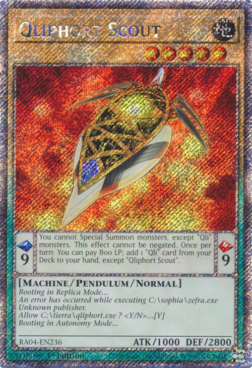 Qliphort Scout [RA04-EN236] Platinum Secret Rare | Fandemonia Ltd