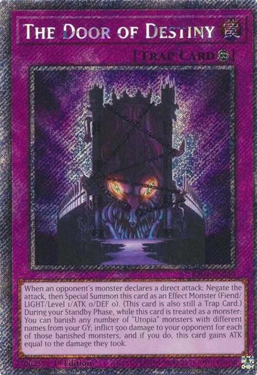 The Door of Destiny [RA04-EN240] Platinum Secret Rare | Fandemonia Ltd