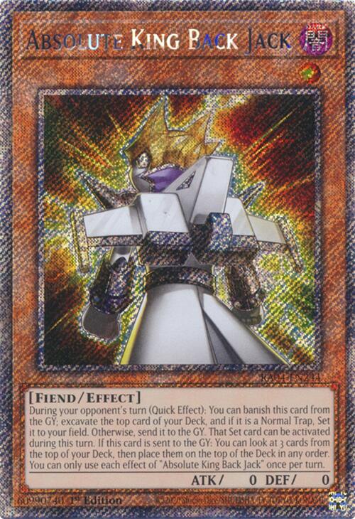 Absolute King Back Jack [RA04-EN244] Platinum Secret Rare | Fandemonia Ltd