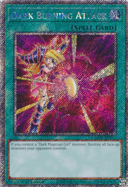 Dark Burning Attack [RA04-EN245] Platinum Secret Rare | Fandemonia Ltd