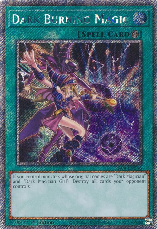 Dark Burning Magic [RA04-EN246] Platinum Secret Rare | Fandemonia Ltd