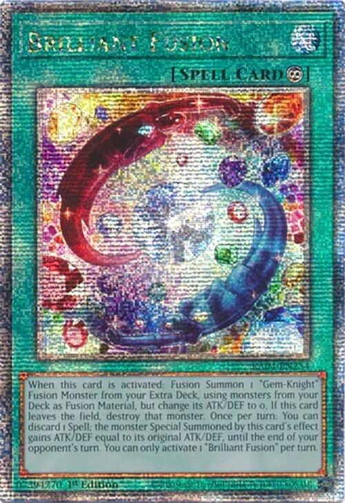 Brilliant Fusion [RA04-EN254] Quarter Century Secret Rare | Fandemonia Ltd