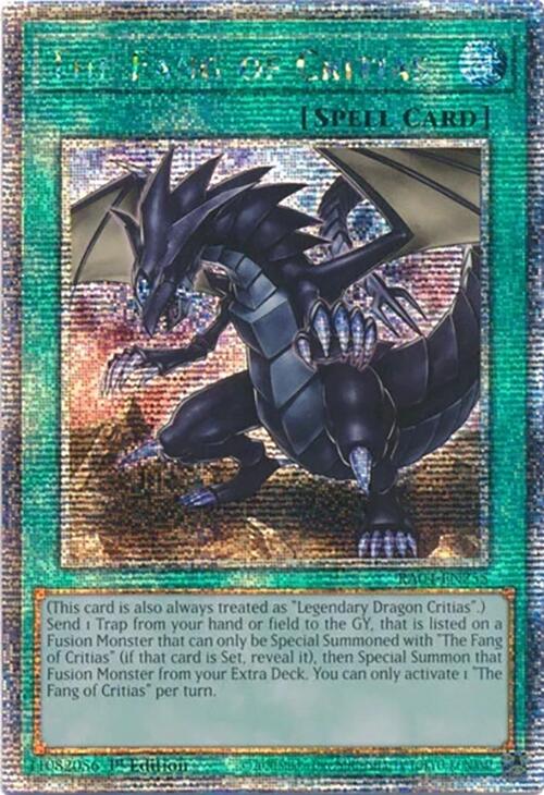 The Fang of Critias [RA04-EN255] Quarter Century Secret Rare | Fandemonia Ltd