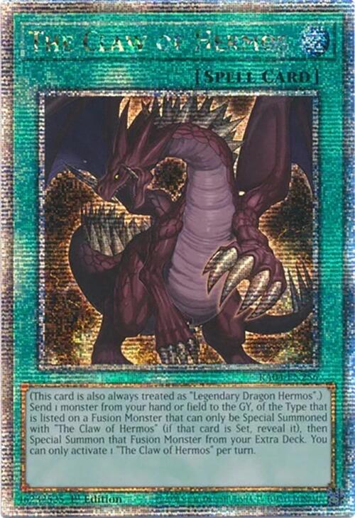 The Claw of Hermos [RA04-EN256] Quarter Century Secret Rare | Fandemonia Ltd