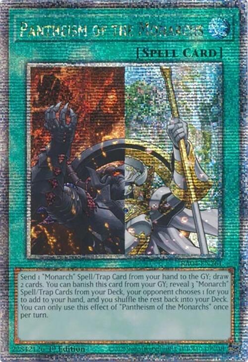Pantheism of the Monarchs [RA04-EN261] Quarter Century Secret Rare | Fandemonia Ltd