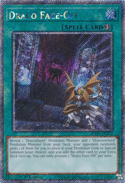 Draco Face-Off [RA04-EN262] Platinum Secret Rare | Fandemonia Ltd