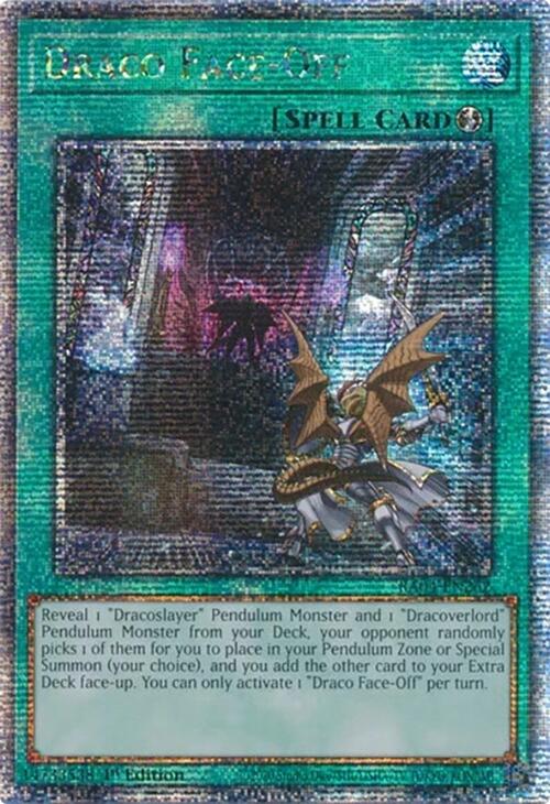 Draco Face-Off [RA04-EN262] Quarter Century Secret Rare | Fandemonia Ltd