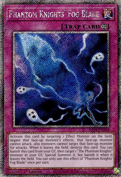 Phantom Knights' Fog Blade [RA04-EN264] Platinum Secret Rare | Fandemonia Ltd