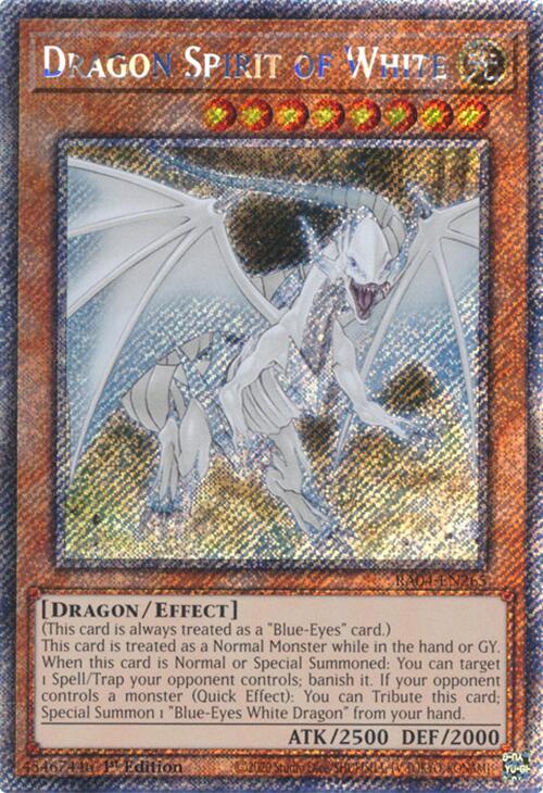Dragon Spirit of White [RA04-EN265] Platinum Secret Rare | Fandemonia Ltd