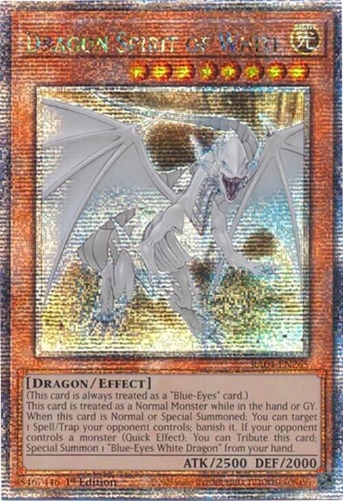 Dragon Spirit of White [RA04-EN265] Quarter Century Secret Rare | Fandemonia Ltd