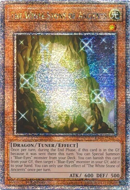 The White Stone of Ancients [RA04-EN267] Quarter Century Secret Rare | Fandemonia Ltd