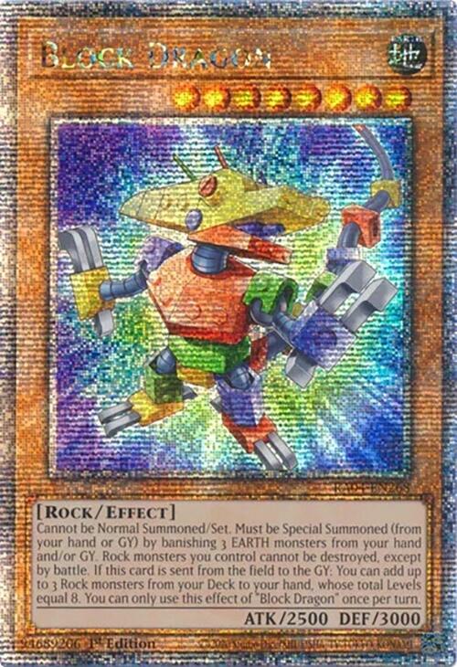 Block Dragon [RA04-EN268] Quarter Century Secret Rare | Fandemonia Ltd