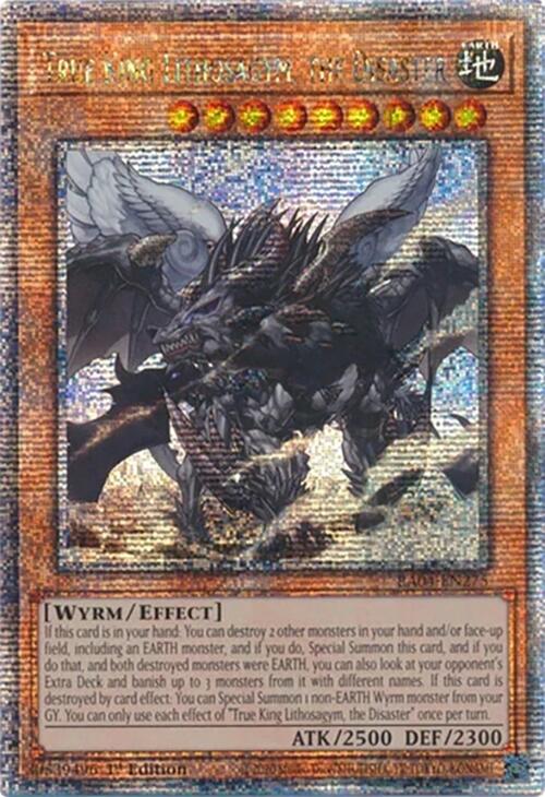 True King Lithosagym, the Disaster [RA04-EN275] Quarter Century Secret Rare | Fandemonia Ltd