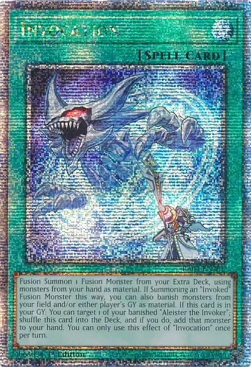 Invocation [RA04-EN281] Quarter Century Secret Rare | Fandemonia Ltd