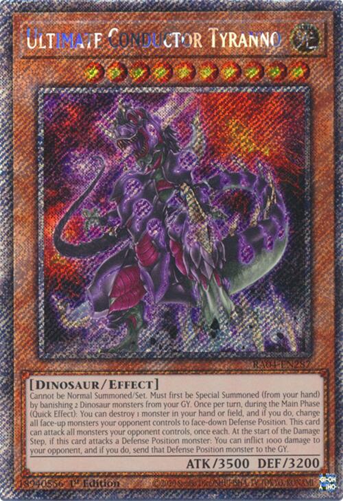 Ultimate Conductor Tyranno [RA04-EN287] Platinum Secret Rare | Fandemonia Ltd